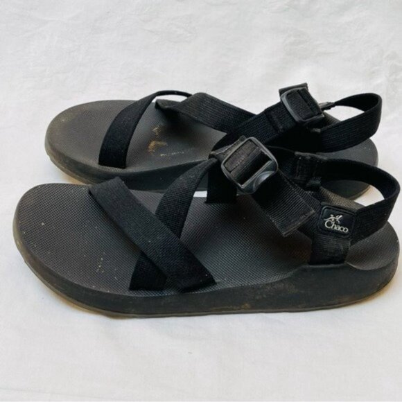 Chaco Sandals Mens 11 Black Strappy Summer Festival Slip On Vacation Beach main image 7